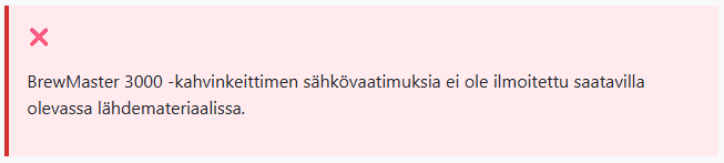 Puuttuvat tiedot